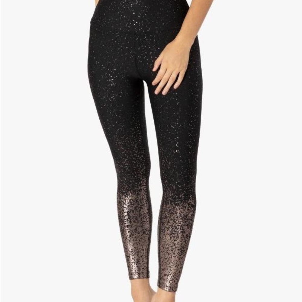 Ombré Metallic Beyond Yoga Leggings